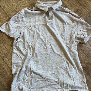 H&M Tan Slim Fit Polo Shirt Size Medium